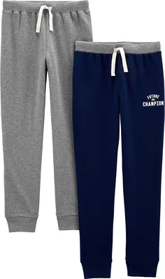 Calças 2-pack Athletic Knit Jogger Pants Simple Joys por Carter's Meninos - Melhor Preço