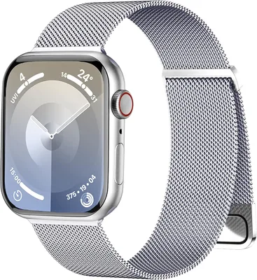 Rabini Magnetic Bands - Compatible Apple Watch 40mm-49mm, Stainless Steel Mesh