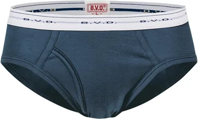 B Bui Di BVD Men's Gold Semi-Bikini Briefs, 100% Cotton