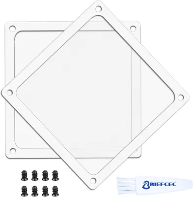BRIEFCEC 120mm Dust Filter with Screws PC Fan Mesh