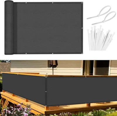 Sunnylaxx Balconyprivatskrín med kabeltål 120x300 cm Anthracit | Vattensikre, Privatskrín, PES Material, Enkelt att installera