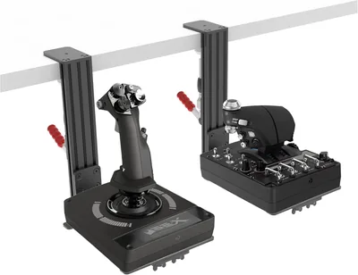 Hikig 2 Pack Desk Mount Hotas Joystick Mount, Compatible with Logitech X52/X52 Pro/X56/X56 Rhino Hotas, Thrustmaster T