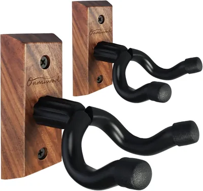 Black Walnut Guitar Wall Mount 2 Pack Best Deal