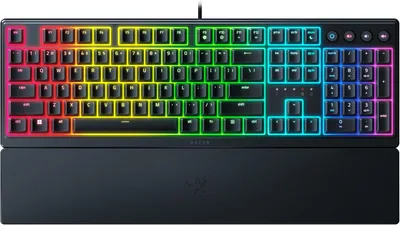 Razer Ornata V3 - Clavier de jeu mécanique à membrane plate (commutateurs hybrides mécanique-membrane, repose-paume magnétique souple) QWERTY - Meilleur Prix