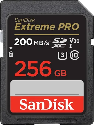 SanDisk 256GB Extreme PRO SDXC UHS-I Memory Card - Best Deal