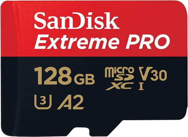 SanDisk 128Go Extreme PRO microSDXC + SD adaptateur + RescuePro Deluxe 200Mo/s