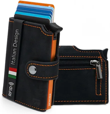 Portafoglio Uomo Slim BEWMER v2 con Protezione RFID - Porta Carte Credito, Best Deal