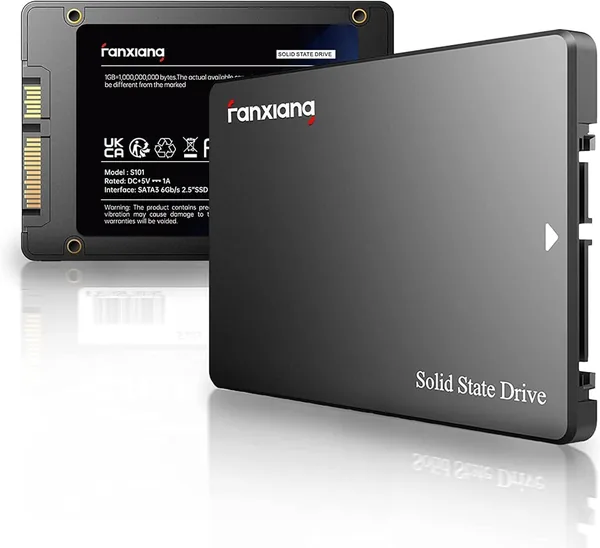 Fanxiang S101 SSD SATA de 256 GB, 6 Gb/s, 2.5 pulgadas, velocidad de lectura hasta 520 MB/s, compatible con ordenadores de escritorio