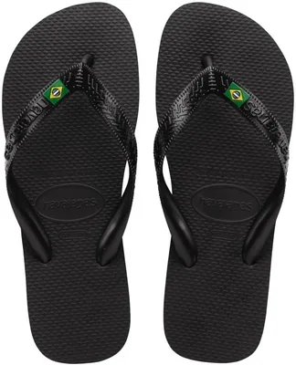 Havaianas Top BrasilToe Scheidingsstuk voor Volwassenen - Zwart/Wit - Best Deal