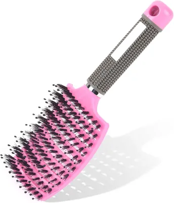 URAQT Hair Brush Boar Bristle Paddle Detangler Best Deal