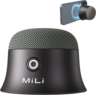 MiLi Magnetisk Bluetooth Speaker, Pocketvänlig Med Mobiltelefonhållare, 8 Timmar Spelningstid, 3W Speaker, TWS, för Show