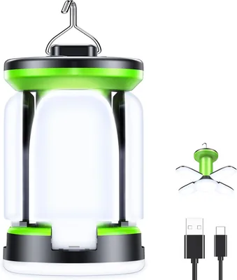 Lámpara de Camping Recargable Blukar, Lámpara Lanterna de 60 LED Super Brillante | 7 Modos de Iluminación, Durabilidad Ampliada, Portátil para Acampar - 26% de Descuento