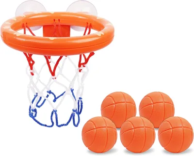 Vicloon Obręcz do mini koszykówki z 2 przyssawkami, 5 piłek - Best Deal