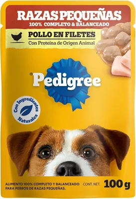 Pedigree - Sobres para Perro, Sabor Pollo con Ingredientes Naturales, 24 Sobres de 100g