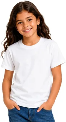 Kids Round Neck T Shirt 170 GSM Cotton Basic Colors