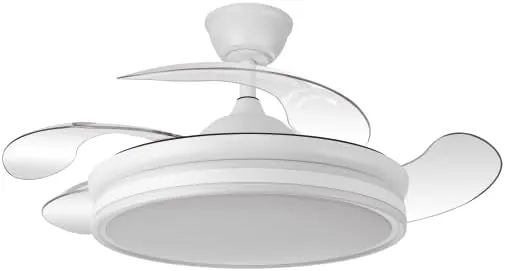 Bilake Ceiling Fan with Retractable Blades and LED Light