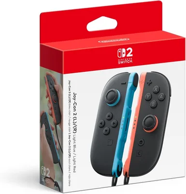 Conjuntos Joy-Con Azul Claro/Rojo Claro para Nintendo Switch 2da Generación