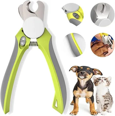 Cortauñas para perros y gatos con luz LED: ilumina uñas o línea de sangre para un corte seguro. Hojas extra afiladas