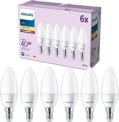 Philips LED Bulb 6 Pack Warm White Bluetooth App - Best Deal