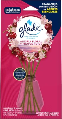 Glade Varitas Aromatizantes Alegría Floral y Frutos Rojos, 100ml (6 Varita)