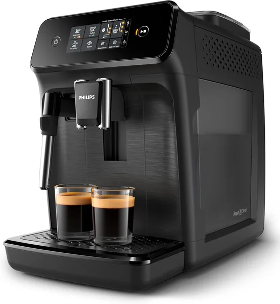Cafeteira Espresso Philips Walita Série 1200: 1500W, 15 Bar, Moedor Cerâmica, Tela Touch, 2 Bebidas - Melhor Preço
