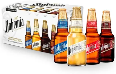 Pack Variedad Bohemia 24 Botellas 355ml Cervezas - 30% de Descuento