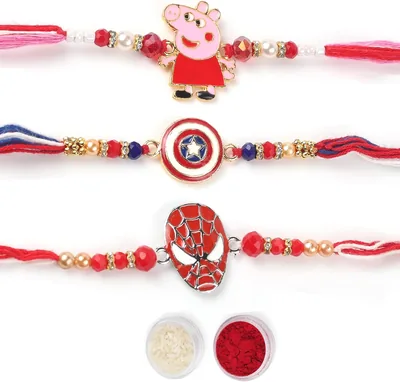 KSJONE 3 Pcs Rakhi Set - Best Deal