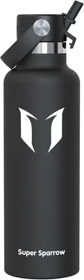 Sparrow RVS Waterfles 500ml/750ml/1L/1.2L FlipFlow Thermo Drinkfles Rietje | Sportwaterfles, Metaal Fles, Lekvrij, Vaatwasmac Best Deal
