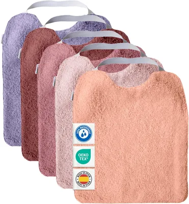 Baberos Impermeables Reutilizables MIMUSELINA para Bebé | Fácil de Poner | Certificación OEKO-TEX