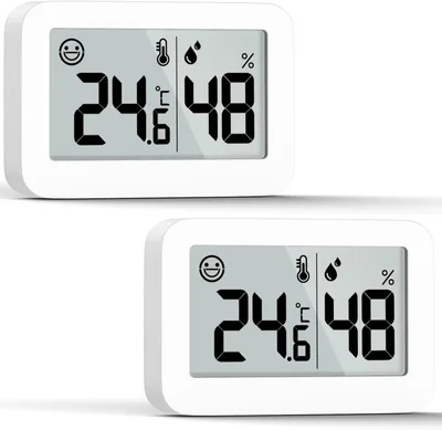 DOOMAY 2 x Mini Thermomètre d'Humidité Intérieur avec Celsius - Meilleur Prix