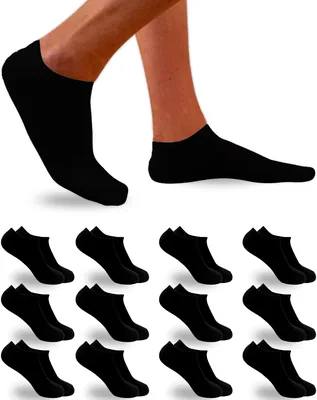 DIVABONNA 12 Paia Calze Corti Uomo - Calze Corte Donna - Calze Senza Calzino Uomo - Antitraspiranti e Traspiranti, Sconto 61%