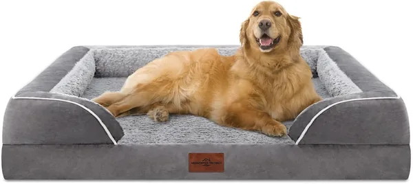 Comfort Expression Waterproof Orthopedic Dog Bed - Large, Durable Couch with Washable Cover