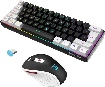 Small Wireless Gaming Keyboard Mini Mouse Combo