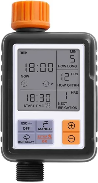 Egardenkart Water Timer for Garden - Large Screen Irrigation Timer