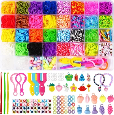LUZOON 2500+ Zestaw gumowych pasków Loom, 30 kolorów - Najlepsza oferta