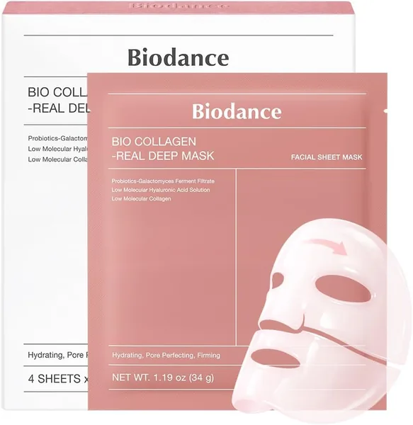 BIODANCE Bio-Collagen Real Deep Face Mask 4 Pcs