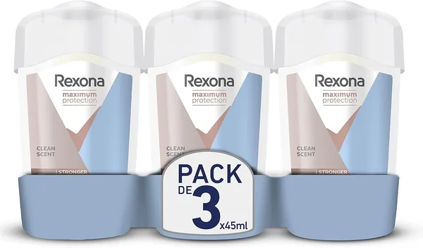 Rexona Clean Scent Antiperspirant Déodorant Stick 96h 45 ml - Pack de 3 Best Deal