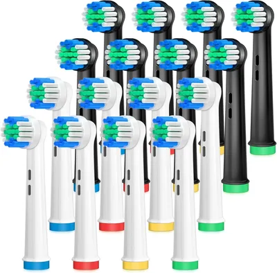 AnjoCare Ersattekorper for Oral B, 16 Stk Elektrisk Tandborstlåda för Oral B Braun, Laddbar Tandborstlåda