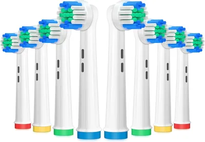 AnjoCare Ersattekorper för Oral B, 8 Stk Elektrisk Tändbrukshuvud, Kompatibel med Oral B och Braun
