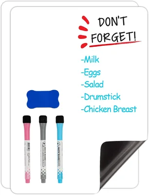 2 A4 Magnetic Whiteboard Sheets with Pens