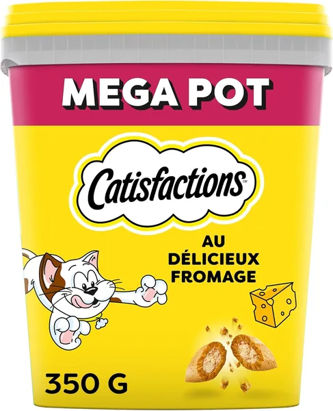 Catisfactions - Récompenses pour Chats Adultes et Chatons - Maxi Tubes de Friandises au Fromage - 350g (Lot de 2) - 50% de Réduction