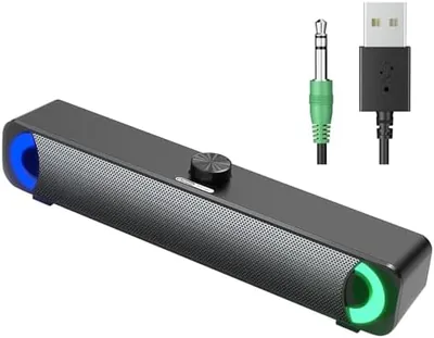 HPYLIF RGB Desktop Soundbar 81% Off