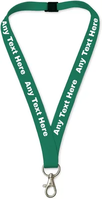 Personalised Printed Lanyards - Custom Text Colour