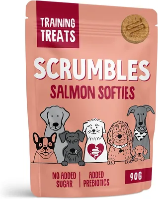 Scrumbles Salmon Dog Treats 90g - Gut Friendly