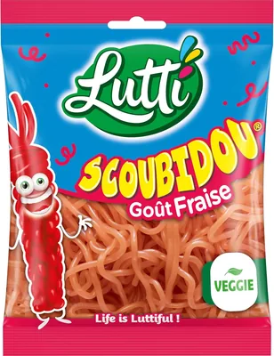 Lutti Scoubidou Fraise - 200g