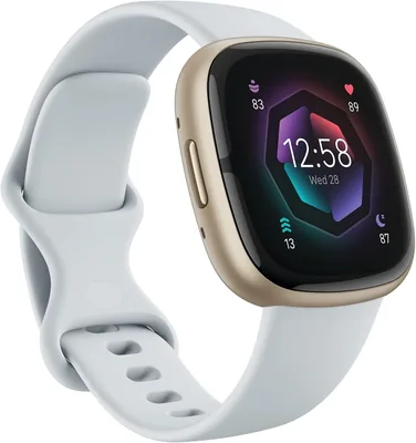 Fitbit Sense 2 Smartwatch - Blue Mist/Pale Gold