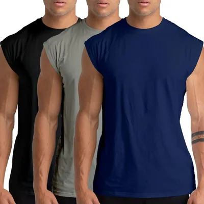 Camisetas de Tirantes Hombre Algodón Gimnasio Entrenamiento