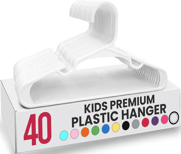 Utopia Home Pack of 40 Children's Clothes Hangers