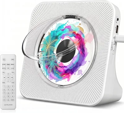 Gueray Portable CD Player - Bluetooth Music Player with HiFi Sound