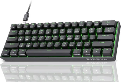 DIERYA DK61se Gaming Tastatur, 60% Mechanisch met Rode Lineaire Schakelaars, Ultra-Compacte MiMi 61 Toetsen, Anti-Ghosting, Type C - Beste Deal